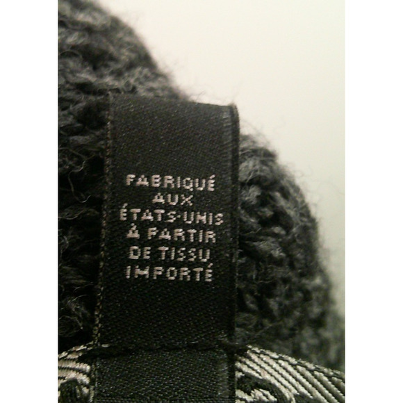 Express One Size Tall Aztec Pattern Knit Poncho Sweater L/XL - Picture 8 of 8